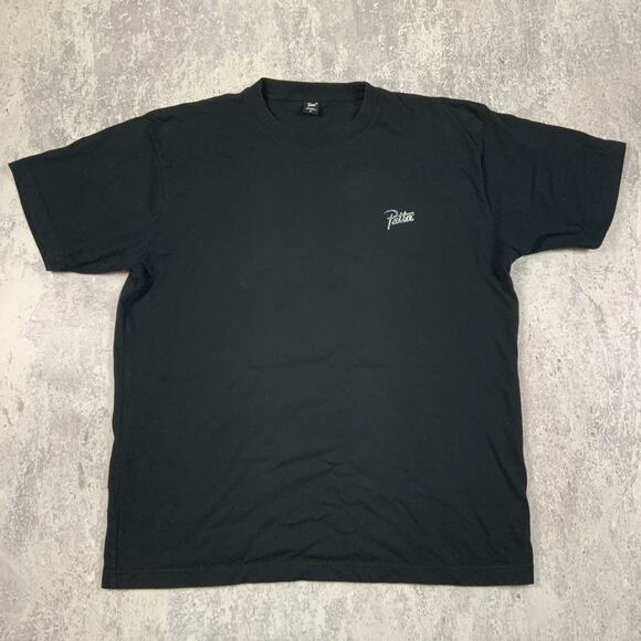 Patta T-Shirt Mens Large Black Fancy Feathers Parrot Streetwear - Picture 3 of 9